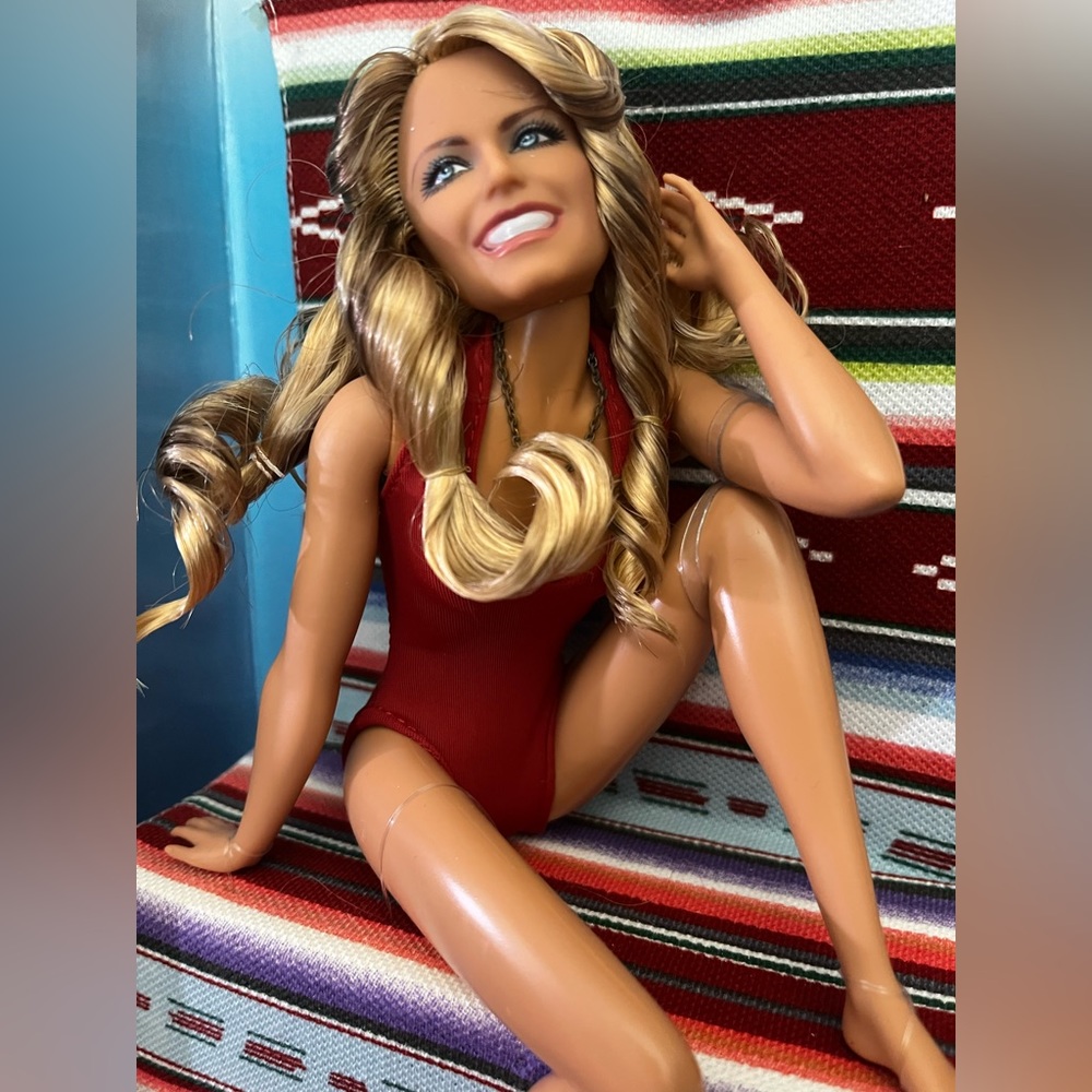 Mattel Farrah Fawcett Black Label Barbie Doll collectible OUT of BOX